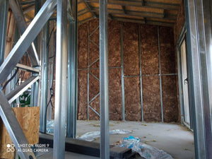 Interior Wall Closures for a 2-Story House with Mineral Wool Insulation thumbnail