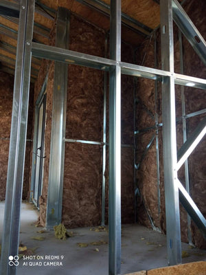 Interior Wall Closures for a 2-Story House with Mineral Wool Insulation thumbnail