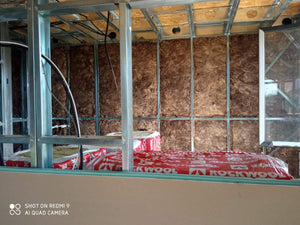 Interior Wall Closures for a 2-Story House with Mineral Wool Insulation thumbnail