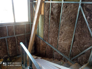 Interior Wall Closures for a 2-Story House with Mineral Wool Insulation thumbnail