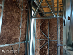 Interior Wall Closures for a 2-Story House with Mineral Wool Insulation thumbnail