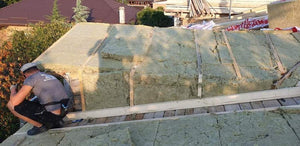 Roof Insulation with Mineral Wool and Installation of Metal Tiles thumbnail