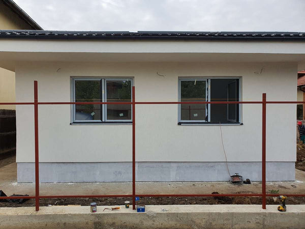 Lucrari de finisare exterioara la locuinta pe structura metalica