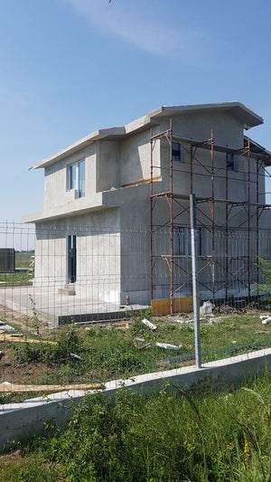 Spackling for the Facade of a Metal House Project in Domnesti thumbnail