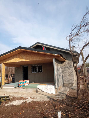 Spackling and Installation of Roof for a Single-Story 84 sqm Metal House thumbnail