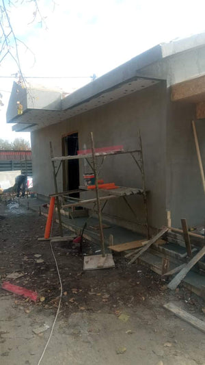 Spackling and Installation of Roof for a Single-Story 84 sqm Metal House thumbnail