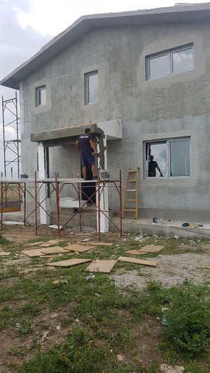 Spackling for the Facade of a Metal House Project in Domnesti thumbnail