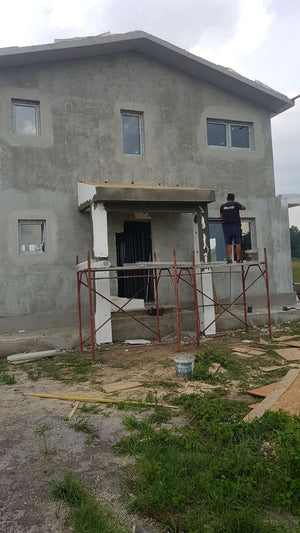 Spackling for the Facade of a Metal House Project in Domnesti thumbnail