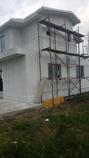 Spackling for the Facade of a Metal House Project in Domnesti thumbnail
