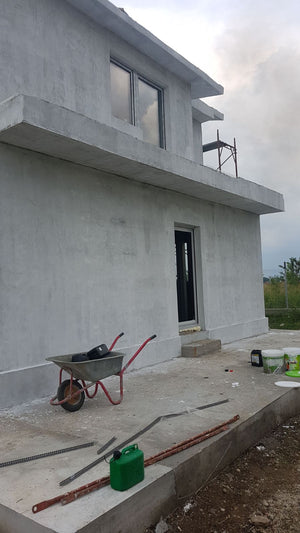 Spackling for the Facade of a Metal House Project in Domnesti thumbnail