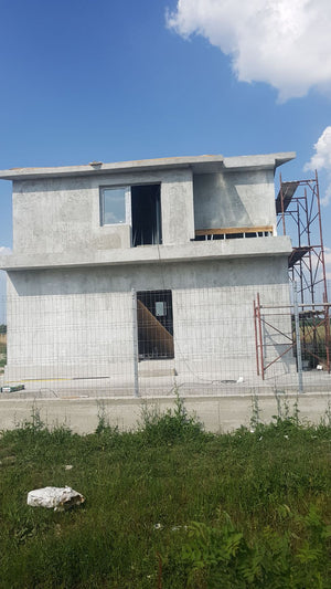 Spackling for the Facade of a Metal House Project in Domnesti thumbnail