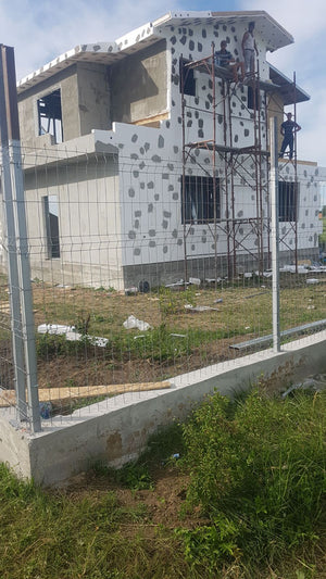 Spackling for the Facade of a Metal House Project in Domnesti thumbnail