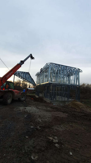 155 sqm House Model with Metal Structure Two-Story Installation thumbnail
