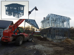 155 sqm House Model with Metal Structure Two-Story Installation thumbnail