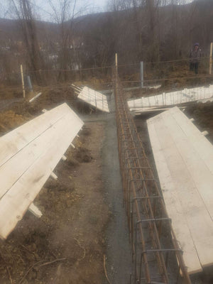 Reinforcement and Formwork Installation for Agrotourism Guesthouse Foundation Beams thumbnail