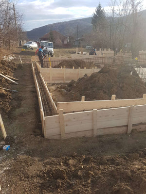 Reinforcement and Formwork Installation for Agrotourism Guesthouse Foundation Beams thumbnail