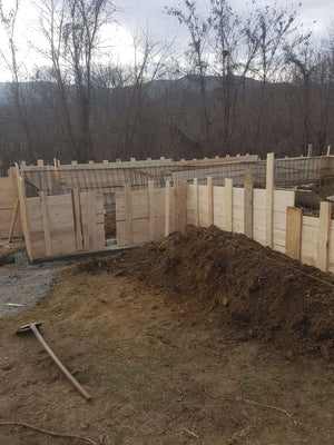 Reinforcement and Formwork Installation for Agrotourism Guesthouse Foundation Beams thumbnail