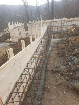 Reinforcement and Formwork Installation for Agrotourism Guesthouse Foundation Beams thumbnail