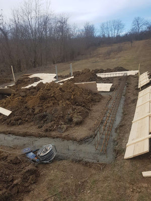 Reinforcement and Formwork Installation for Agrotourism Guesthouse Foundation Beams thumbnail