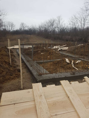 Reinforcement and Formwork Installation for Agrotourism Guesthouse Foundation Beams thumbnail