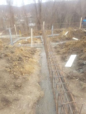 Reinforcement and Formwork Installation for Agrotourism Guesthouse Foundation Beams thumbnail