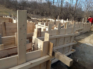 Reinforcement and Formwork Installation for Agrotourism Guesthouse Foundation Beams thumbnail