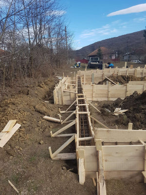 Reinforcement and Formwork Installation for Agrotourism Guesthouse Foundation Beams thumbnail