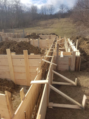 Reinforcement and Formwork Installation for Agrotourism Guesthouse Foundation Beams thumbnail