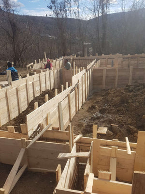 Reinforcement and Formwork Installation for Agrotourism Guesthouse Foundation Beams thumbnail