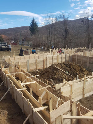 Reinforcement and Formwork Installation for Agrotourism Guesthouse Foundation Beams thumbnail