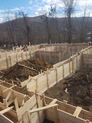 Reinforcement and Formwork Installation for Agrotourism Guesthouse Foundation Beams thumbnail
