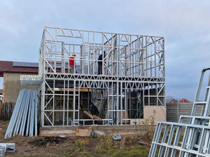 Two-Story 134 sqm Metal Structure House Installation in the Province thumbnail