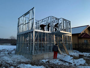 Two-Story 162 sqm House Installation with Metal Structure in Snagov thumbnail