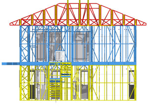 Roof Truss Installation for a Metal Structure House in Snagov thumbnail