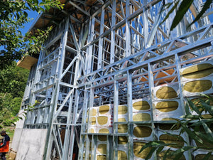 Roof Truss Installation and Exterior Cladding for Two-Story Metal House thumbnail