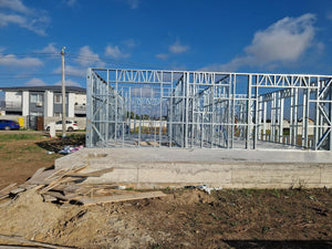 Ongoing Installation of Metal Frame for Two Single-Story Houses, 122 sqm Eac thumbnail
