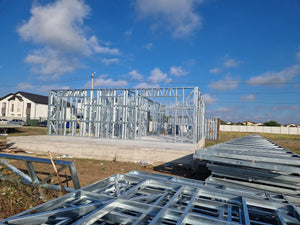 Ongoing Installation of Metal Frame for Two Single-Story Houses, 122 sqm Eac thumbnail