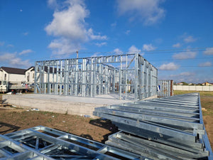 Ongoing Installation of Metal Frame for Two Single-Story Houses, 122 sqm Eac thumbnail