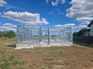 Ongoing Installation of Metal Frame for Two Single-Story Houses, 122 sqm Eac thumbnail