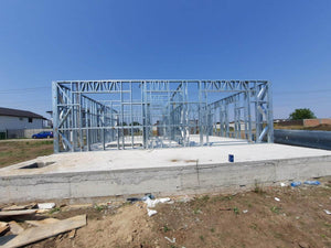 Ongoing Installation of Metal Frame for Two Single-Story Houses, 122 sqm Eac thumbnail