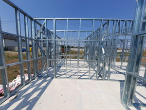 Ongoing Installation of Metal Frame for Two Single-Story Houses, 122 sqm Eac thumbnail