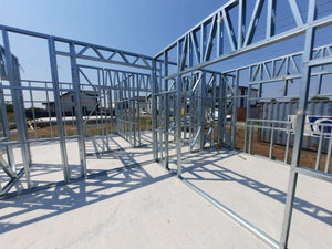 Ongoing Installation of Metal Frame for Two Single-Story Houses, 122 sqm Eac thumbnail