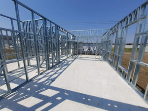 Ongoing Installation of Metal Frame for Two Single-Story Houses, 122 sqm Eac thumbnail