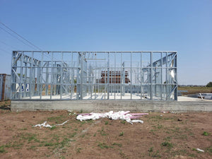 Ongoing Installation of Metal Frame for Two Single-Story Houses, 122 sqm Eac thumbnail