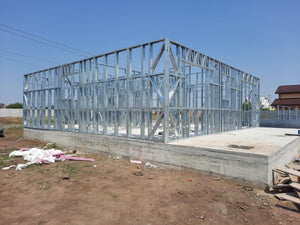 Ongoing Installation of Metal Frame for Two Single-Story Houses, 122 sqm Eac thumbnail