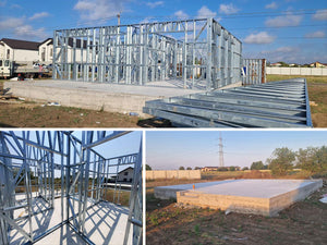 Ongoing Installation of Metal Frame for Two Single-Story Houses, 122 sqm Eac thumbnail
