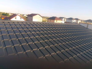 Installation of Metal Tile Roofing on a House Built in Berceni thumbnail
