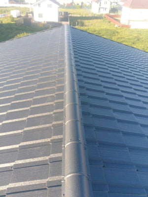 Installation of Metal Tile Roofing on a House Built in Berceni thumbnail