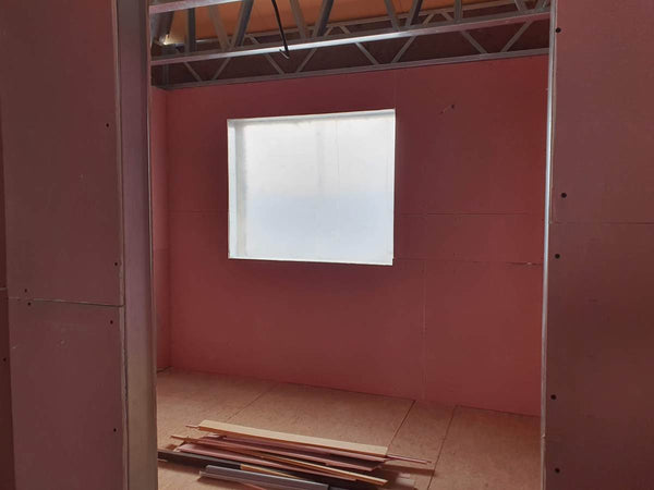 Montaj placi gips carton antifoc pe structura metalica interioara