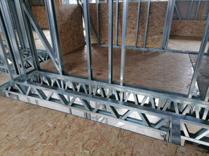 Installation of OSB Panels for 2-Story Floor in Metal House Construction thumbnail